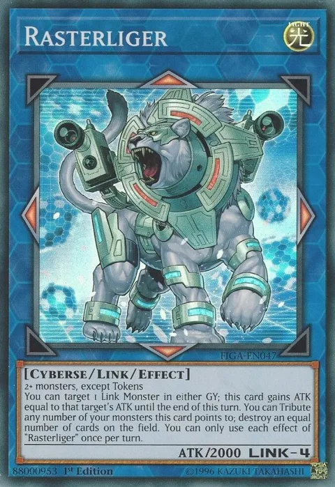 Rasterliger FIGA-EN047 Yu-Gi-Oh card from Fists of the Gadgets