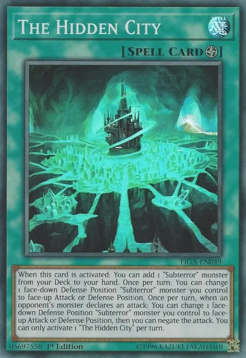 The Hidden City FIGA-EN049 Yu-Gi-Oh card from Fists of the Gadgets