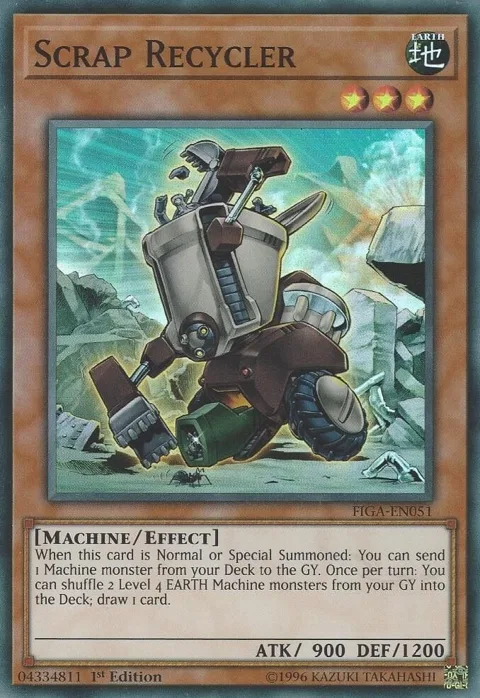 Scrap Recycler FIGA-EN051 Yu-Gi-Oh card from Fists of the Gadgets