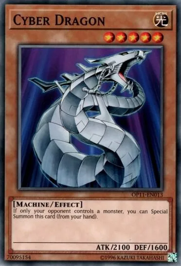 Cyber Dragon OP11-EN013 Yu-Gi-Oh card from OTS Tournament Pack 11