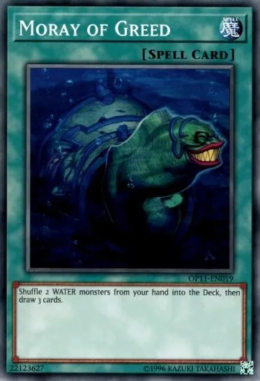 Moray of Greed OP11-EN019 Yu-Gi-Oh card from OTS Tournament Pack 11