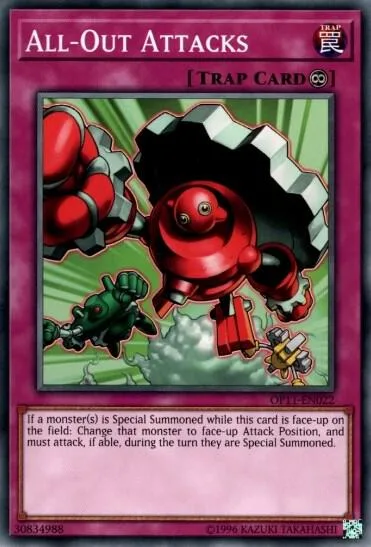 All-Out Attacks OP11-EN022 Yu-Gi-Oh card from OTS Tournament Pack 11