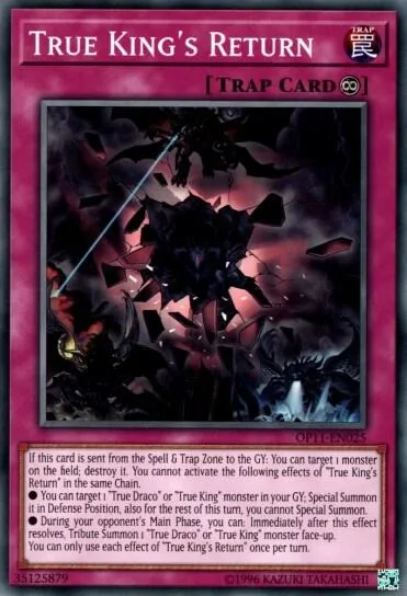 True King's Return OP11-EN025 Yu-Gi-Oh card from OTS Tournament Pack 11