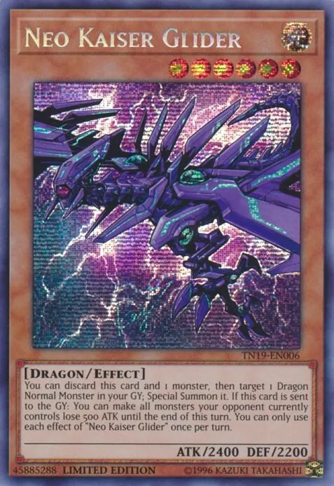 Neo Kaiser Glider TN19-EN006 Yu-Gi-Oh card from 2019 Gold Sarcophagus Tin