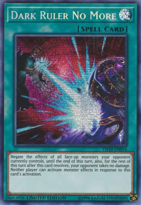 Dark Ruler No More TN19-EN014 Yu-Gi-Oh card from 2019 Gold Sarcophagus Tin