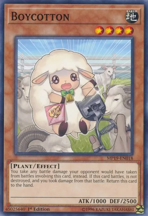 Boycotton MP19-EN018 Yu-Gi-Oh card from 2019 Gold Sarcophagus Tin Mega Pack