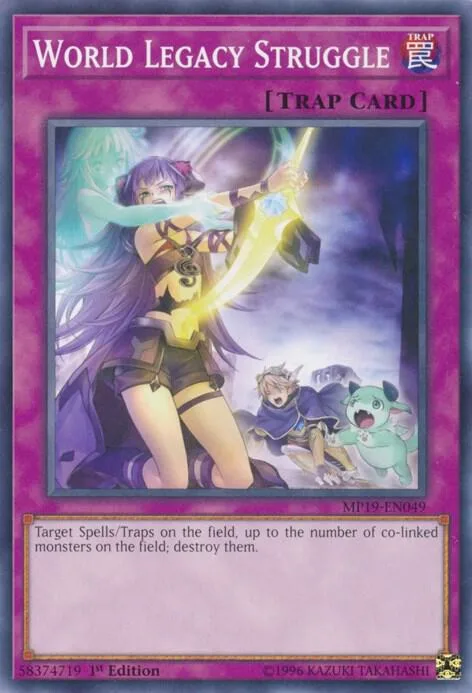 World Legacy Struggle MP19-EN049 Yu-Gi-Oh card from 2019 Gold Sarcophagus Tin Mega Pack