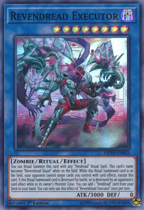 Revendread Executor MP19-EN055 Yu-Gi-Oh card from 2019 Gold Sarcophagus Tin Mega Pack