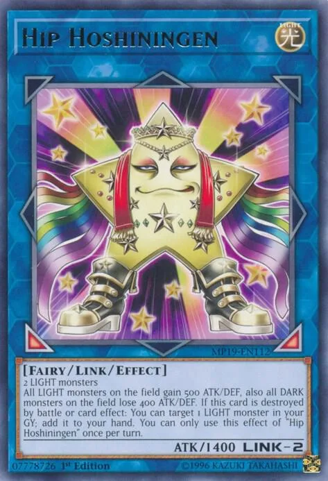 Hip Hoshiningen MP19-EN112 Yu-Gi-Oh card from 2019 Gold Sarcophagus Tin Mega Pack