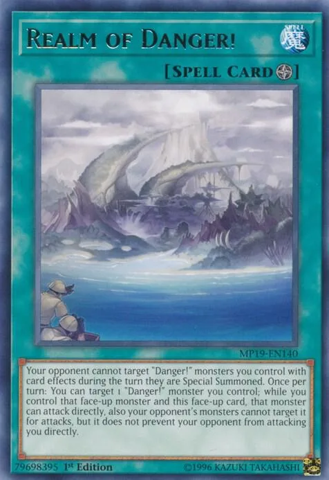 Realm of Danger! MP19-EN140 Yu-Gi-Oh card from 2019 Gold Sarcophagus Tin Mega Pack