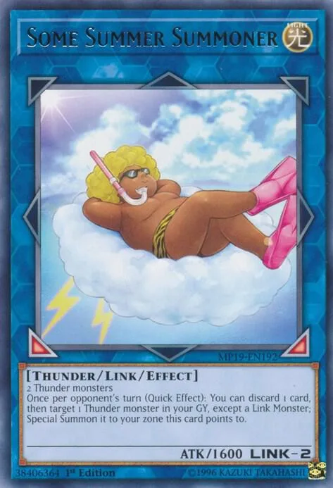 Some Summer Summoner MP19-EN192 Yu-Gi-Oh card from 2019 Gold Sarcophagus Tin Mega Pack