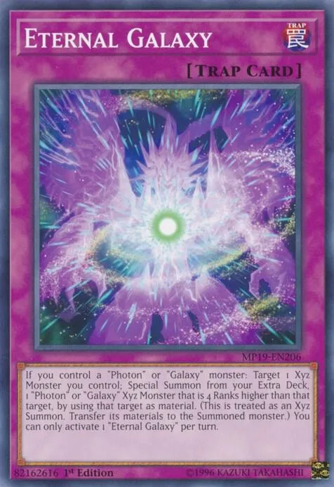 Eternal Galaxy MP19-EN206 Yu-Gi-Oh card from 2019 Gold Sarcophagus Tin Mega Pack