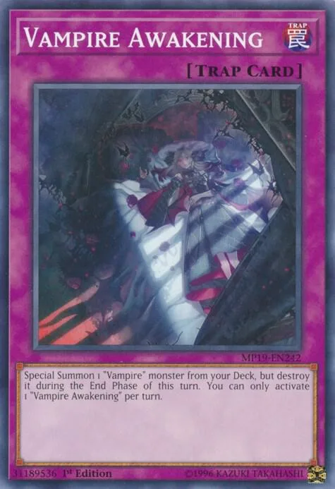 Vampire Awakening MP19-EN242 Yu-Gi-Oh card from 2019 Gold Sarcophagus Tin Mega Pack