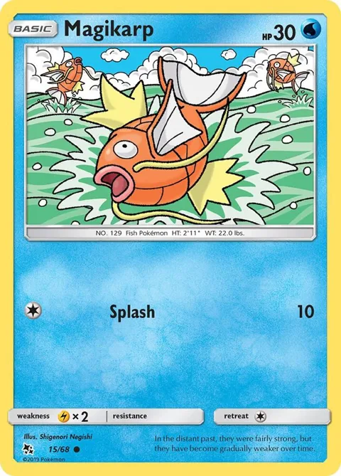 Magikarp #15/68 Pokémon card from Hidden Fates