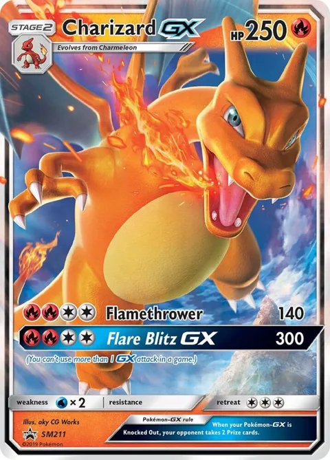 Charizard GX #SM211 Holofoil Pokémon card from SM Promos