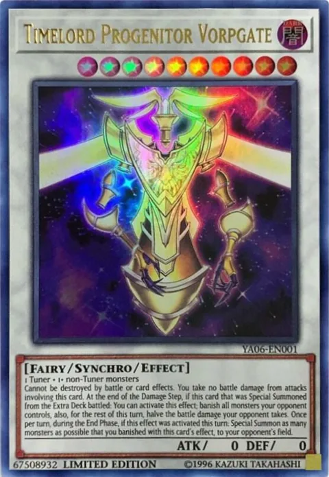 Timelord Progenitor Vorpgate YA06-EN001 Yu-Gi-Oh card from Yu-Gi-Oh! ARC-V Promo Cards