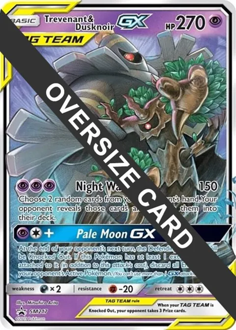 Trevenant & Dusknoir GX #SM217 Holofoil Pokémon card from Jumbo Cards