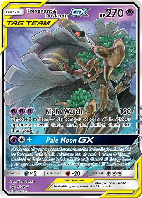 Trevenant & Dusknoir GX #SM217 Holofoil Pokémon card from SM Promos