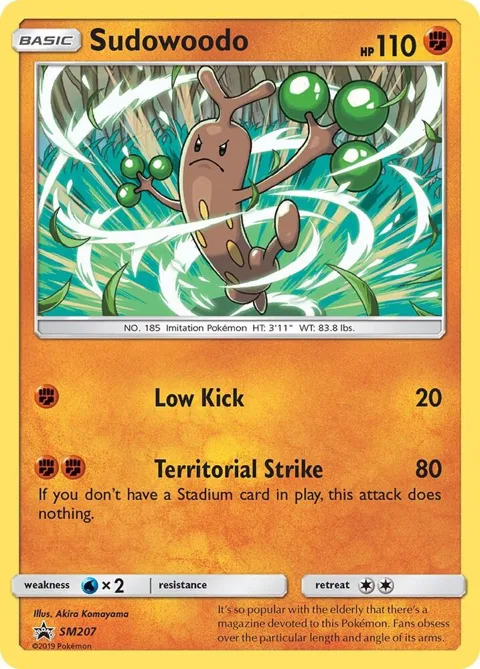 Sudowoodo #SM207 Holofoil Pokémon card from SM Promos