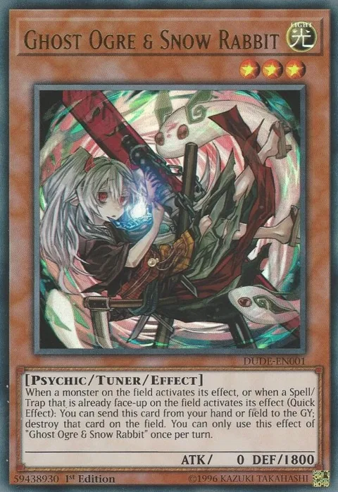 Ghost Ogre & Snow Rabbit DUDE-EN001 Yu-Gi-Oh card from Duel Devastator