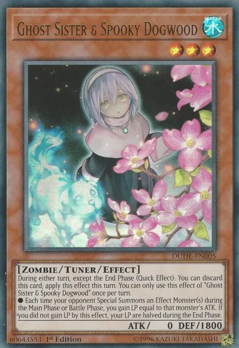 Ghost Sister & Spooky Dogwood DUDE-EN005 Yu-Gi-Oh card from Duel Devastator