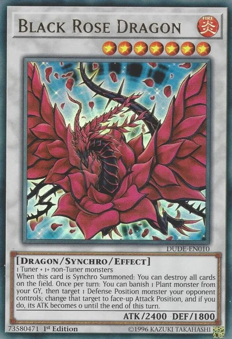Black Rose Dragon DUDE-EN010 Yu-Gi-Oh card from Duel Devastator