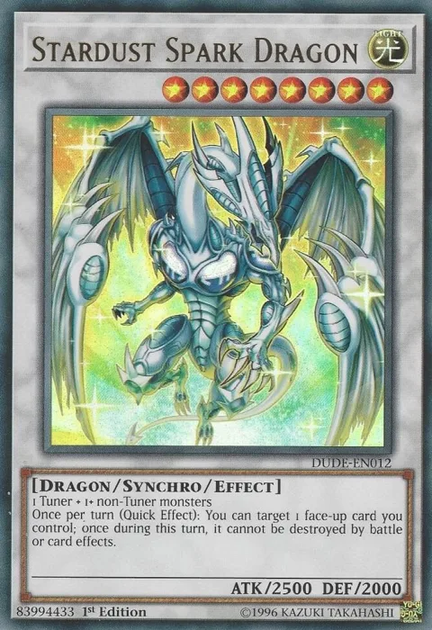 Stardust Spark Dragon DUDE-EN012 Yu-Gi-Oh card from Duel Devastator