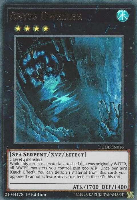 Abyss Dweller DUDE-EN016 Yu-Gi-Oh card from Duel Devastator