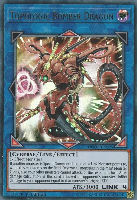 Topologic Bomber Dragon DUDE-EN025 Yu-Gi-Oh card from Duel Devastator