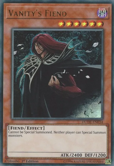 Vanity's Fiend DUDE-EN034 Yu-Gi-Oh card from Duel Devastator