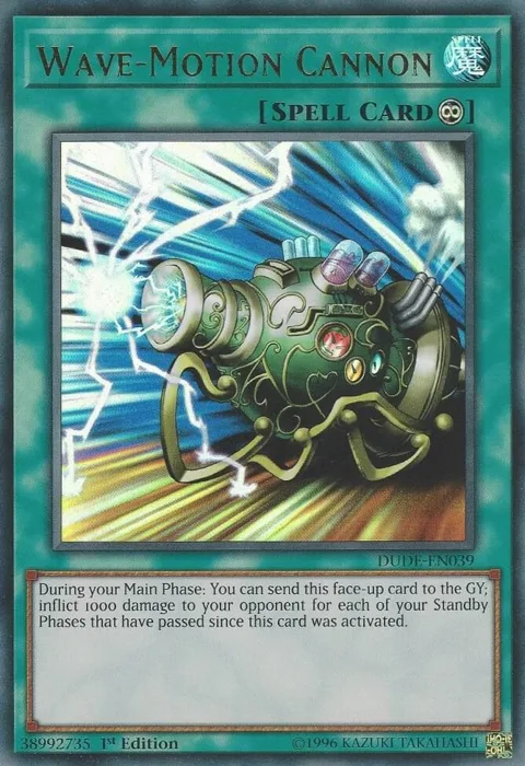 Wave-Motion Cannon DUDE-EN039 Yu-Gi-Oh card from Duel Devastator