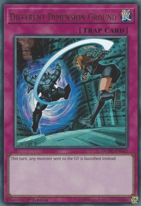 Different Dimension Ground DUDE-EN045 Yu-Gi-Oh card from Duel Devastator