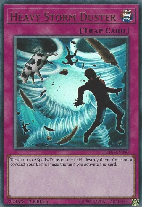 Heavy Storm Duster DUDE-EN050 Yu-Gi-Oh card from Duel Devastator