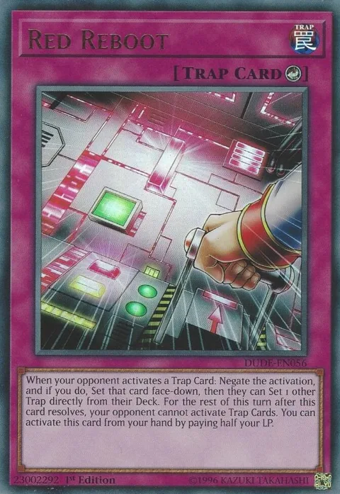 Red Reboot DUDE-EN056 Yu-Gi-Oh card from Duel Devastator