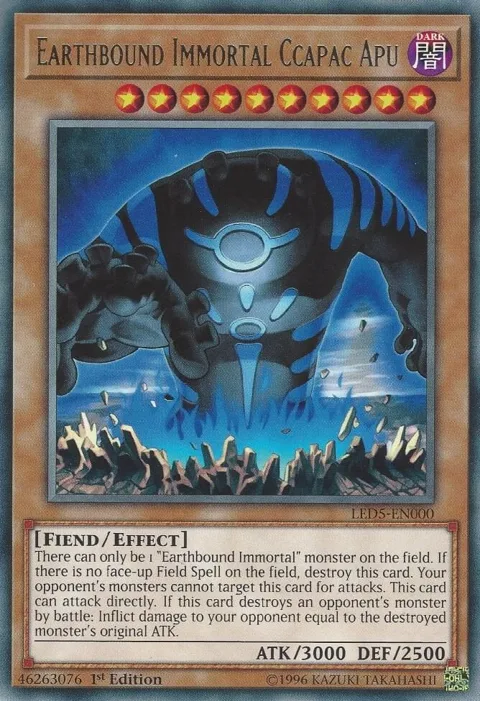 Earthbound Immortal Ccapac Apu LED5-EN000 Yu-Gi-Oh card from Legendary Duelists: Immortal Destiny