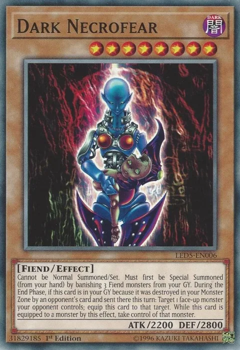 Dark Necrofear LED5-EN006 Yu-Gi-Oh card from Legendary Duelists: Immortal Destiny