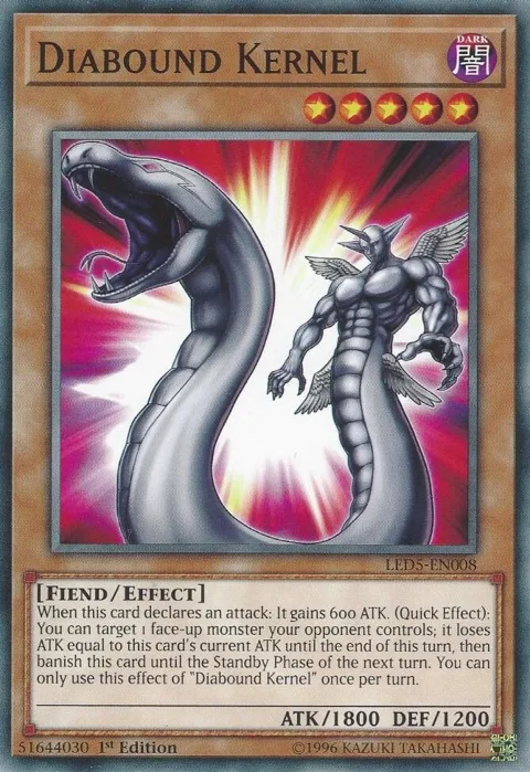 Diabound Kernel LED5-EN008 Yu-Gi-Oh card from Legendary Duelists: Immortal Destiny