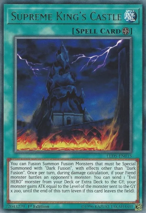Supreme King's Castle LED5-EN015 Yu-Gi-Oh card from Legendary Duelists: Immortal Destiny