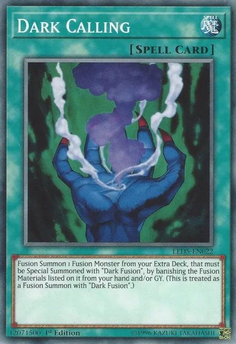 Dark Calling LED5-EN022 Yu-Gi-Oh card from Legendary Duelists: Immortal Destiny