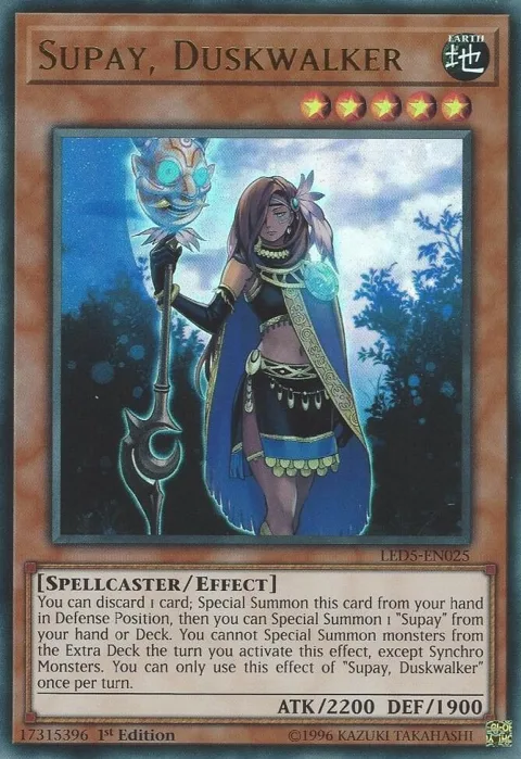 Supay, Duskwalker LED5-EN025 Yu-Gi-Oh card from Legendary Duelists: Immortal Destiny