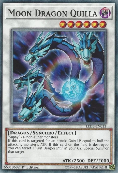 Moon Dragon Quilla LED5-EN033 Yu-Gi-Oh card from Legendary Duelists: Immortal Destiny