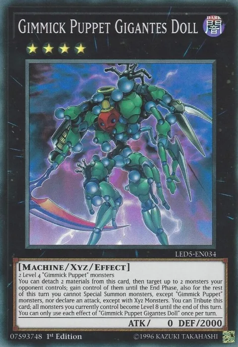 Gimmick Puppet Gigantes Doll LED5-EN034 Yu-Gi-Oh card from Legendary Duelists: Immortal Destiny