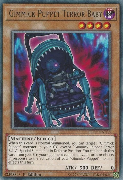 Gimmick Puppet Terror Baby LED5-EN035 Yu-Gi-Oh card from Legendary Duelists: Immortal Destiny