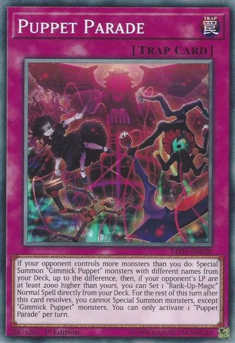 Puppet Parade LED5-EN038 Yu-Gi-Oh card from Legendary Duelists: Immortal Destiny