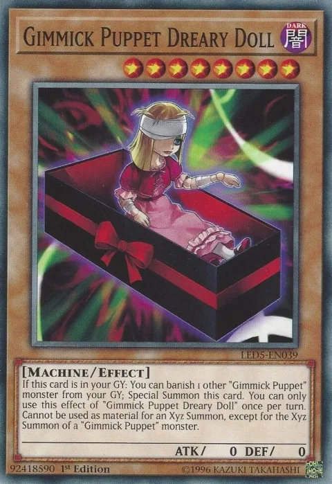 Gimmick Puppet Dreary Doll LED5-EN039 Yu-Gi-Oh card from Legendary Duelists: Immortal Destiny
