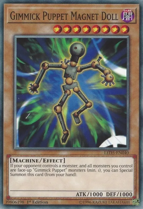 Gimmick Puppet Magnet Doll LED5-EN040 Yu-Gi-Oh card from Legendary Duelists: Immortal Destiny
