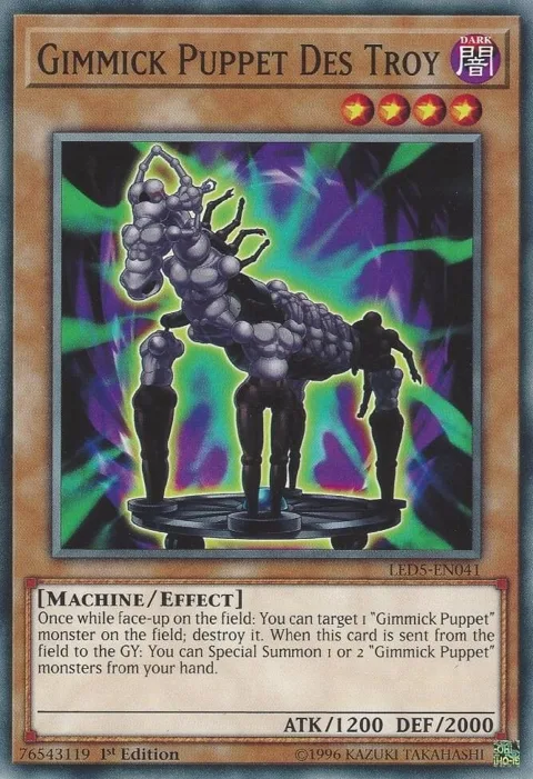 Gimmick Puppet Des Troy LED5-EN041 Yu-Gi-Oh card from Legendary Duelists: Immortal Destiny