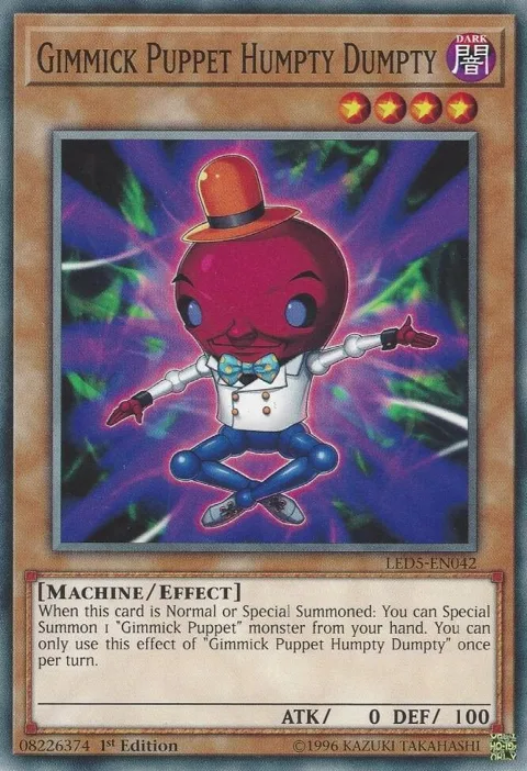 Gimmick Puppet Humpty Dumpty LED5-EN042 Yu-Gi-Oh card from Legendary Duelists: Immortal Destiny