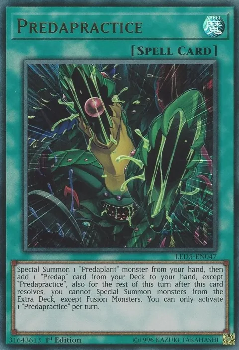 Predapractice LED5-EN047 Yu-Gi-Oh card from Legendary Duelists: Immortal Destiny