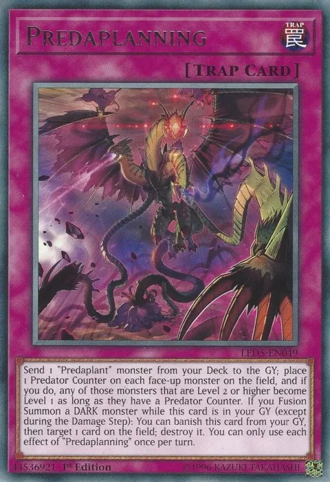 Predaplanning LED5-EN049 Yu-Gi-Oh card from Legendary Duelists: Immortal Destiny